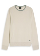 PS Paul Smith Logo-embroidered Wool Jumper Ecru