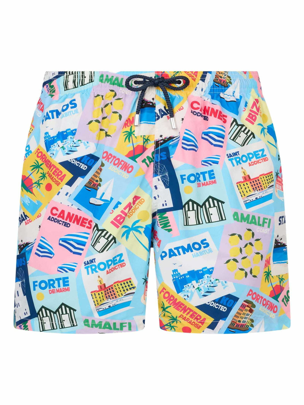 MC2 SAINT BARTH Boys Lightweight Swim Shorts Jean Lighting Pantone Solid