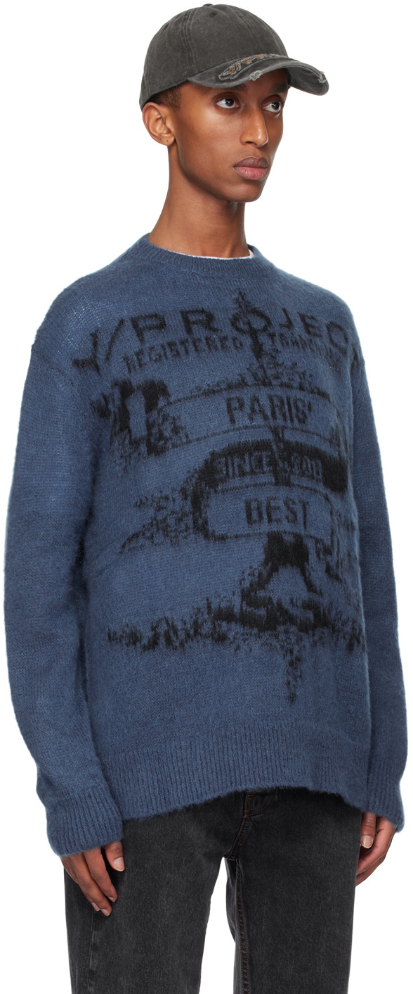 Y/Project Blue Paris' Best Jacquard Sweater Y/Project