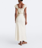 Rixo Maeva lace-trimmed linen-blend maxi dress