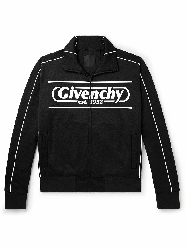 Photo: Givenchy - Logo-Print Cotton-Blend Tech-Jersey Track Jacket - Black