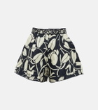 Agua by Agua Bendita Toronjil printed linen shorts