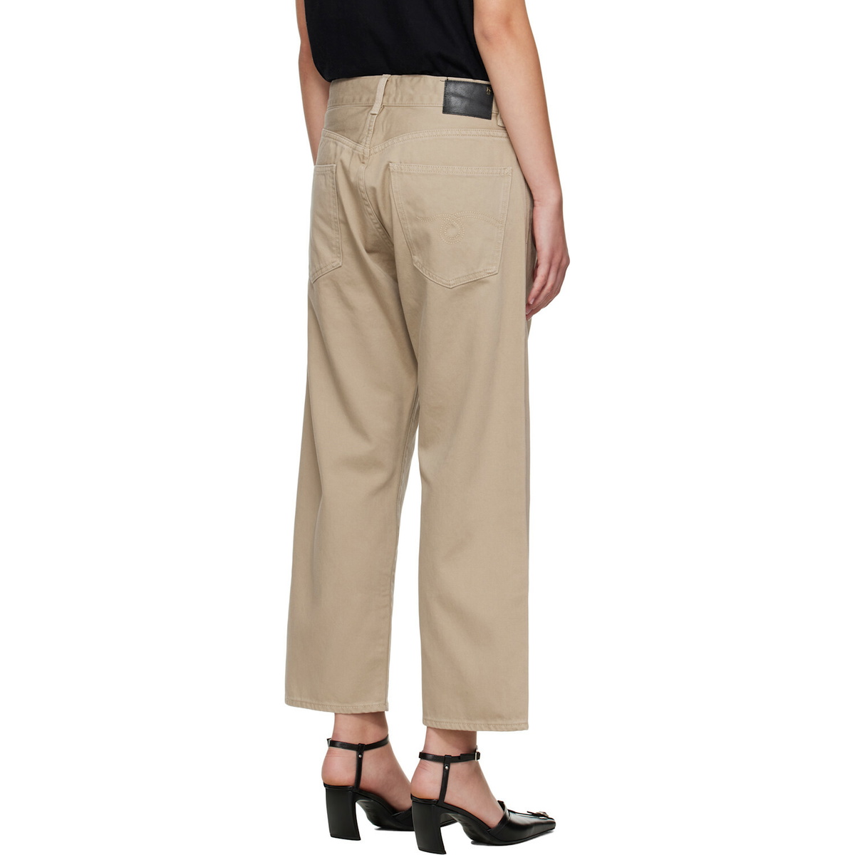 R13 Tan X-Boyfriend Jeans
