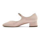 Miu Miu Pink Ballerina Mary Jane Heels