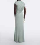 Tove Saffron draped jersey maxi dress