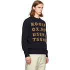Maison Kitsune Navy Kool Fox Sweater