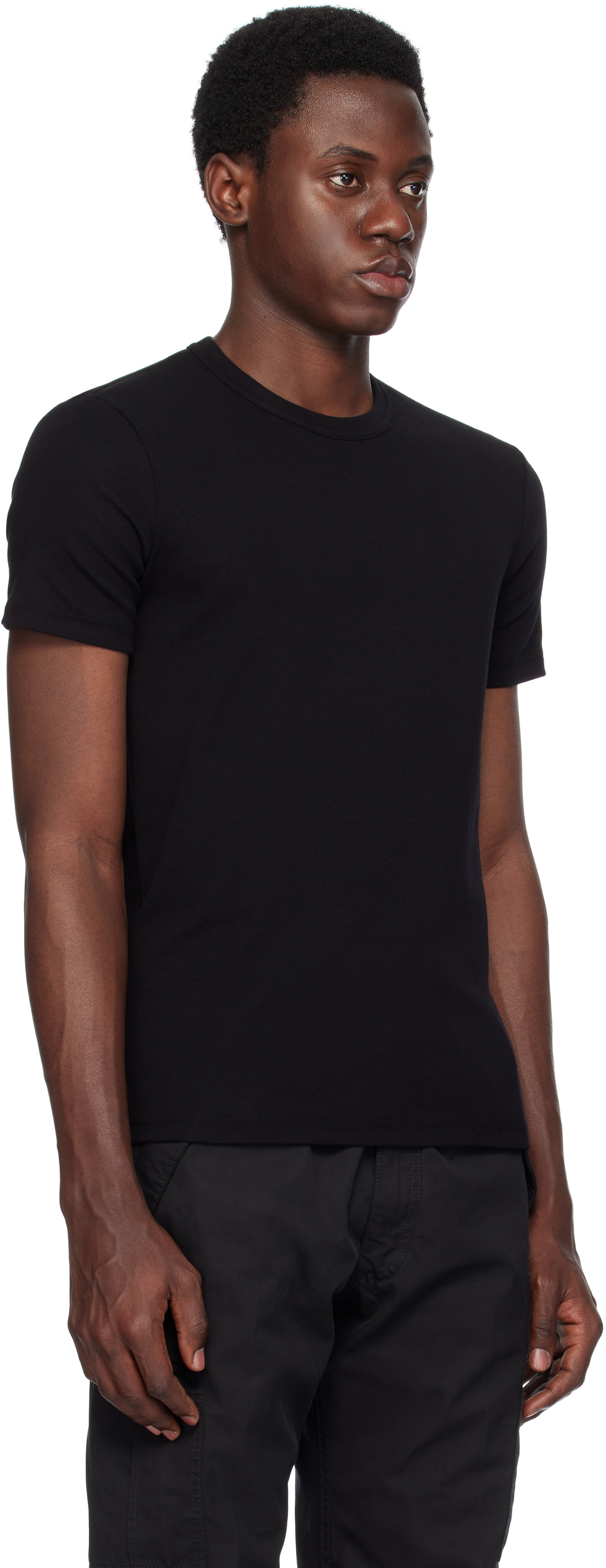 Tシャツ・カットソー Tom Ford Black Stretch Cotton T-Shirt TOM FORD Cotton-Jersey T-Shirt for Men | MR PORTER