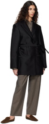 Totême Black Belted Blazer