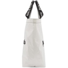 Palm Angels White and Black Classic Tote