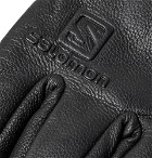 Salomon - QST Leather and GORE-TEX Ski Gloves - Men - Black