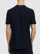 THOM BROWNE - Cotton S/s T-shirt W/ Stripe