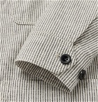 Mr P. - Striped Slub Cotton-Blend Chore Jacket - Gray