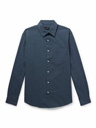 Club Monaco - Cotton and Linen-Blend Chambray Shirt - Blue