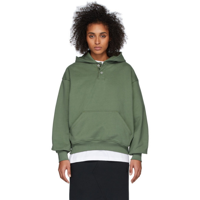 Fear of God Green Sixth Collection Everyday Henley Hoodie Fear Of God