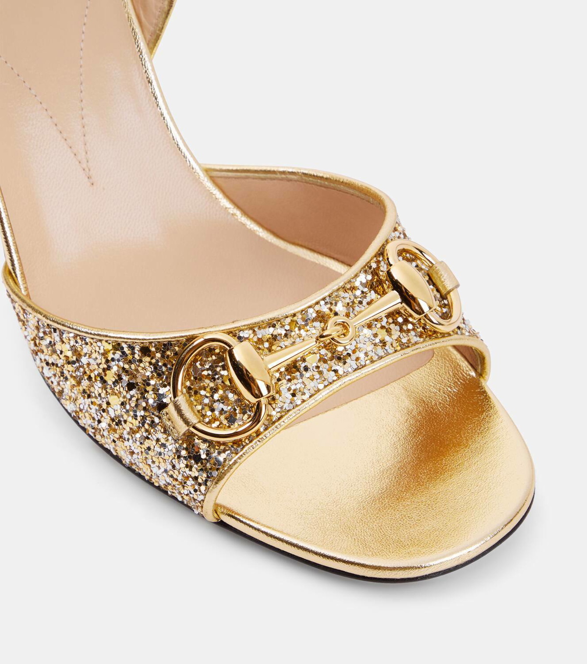 Gucci Lady Horsebit embellished sandals