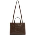 Telfar Brown Medium Shopper Tote