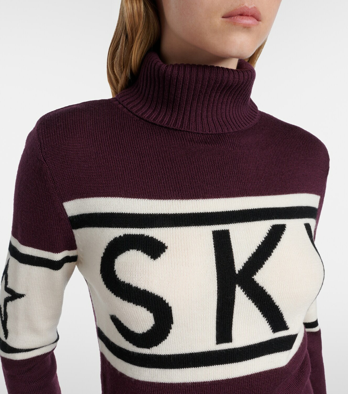 Perfect Moment Schild intarsia wool sweater