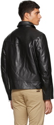 Nudie Jeans Black Leather Eddy Jacket