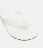 Amina Muaddi Juliette leather thong sandals