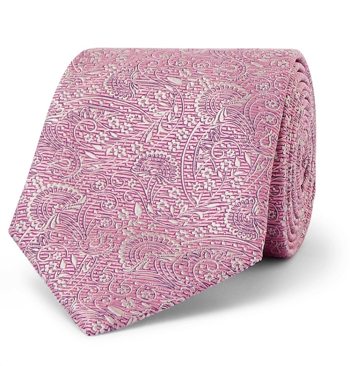 Photo: Turnbull & Asser - 8cm Silk-Jacquard Tie - Pink