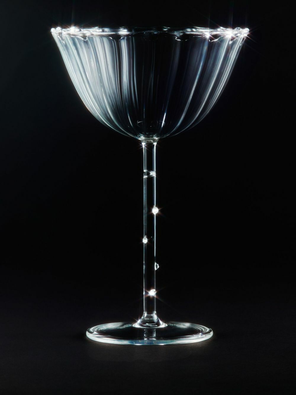 Sophie Lou Jacobsen Ribbed Effect Set Of Four Glasses