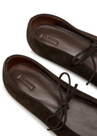 Alohas Swat Suede Ballet Flats Brown