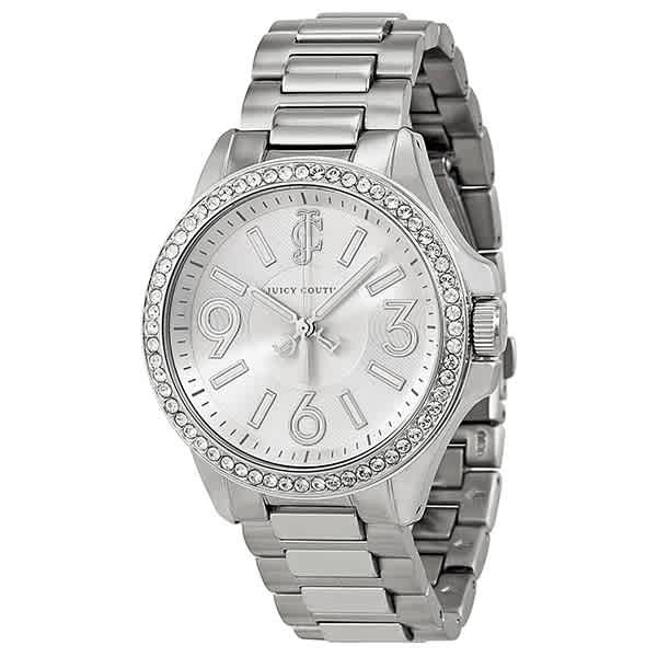 Juicy Couture Silver Timepiece with Crystal Details Juicy Couture | Accessories | Juicy Couture Silver Timepiece  main image 2
