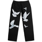 3.Paradis Men's Freedom Doves Lounge Pant in Black