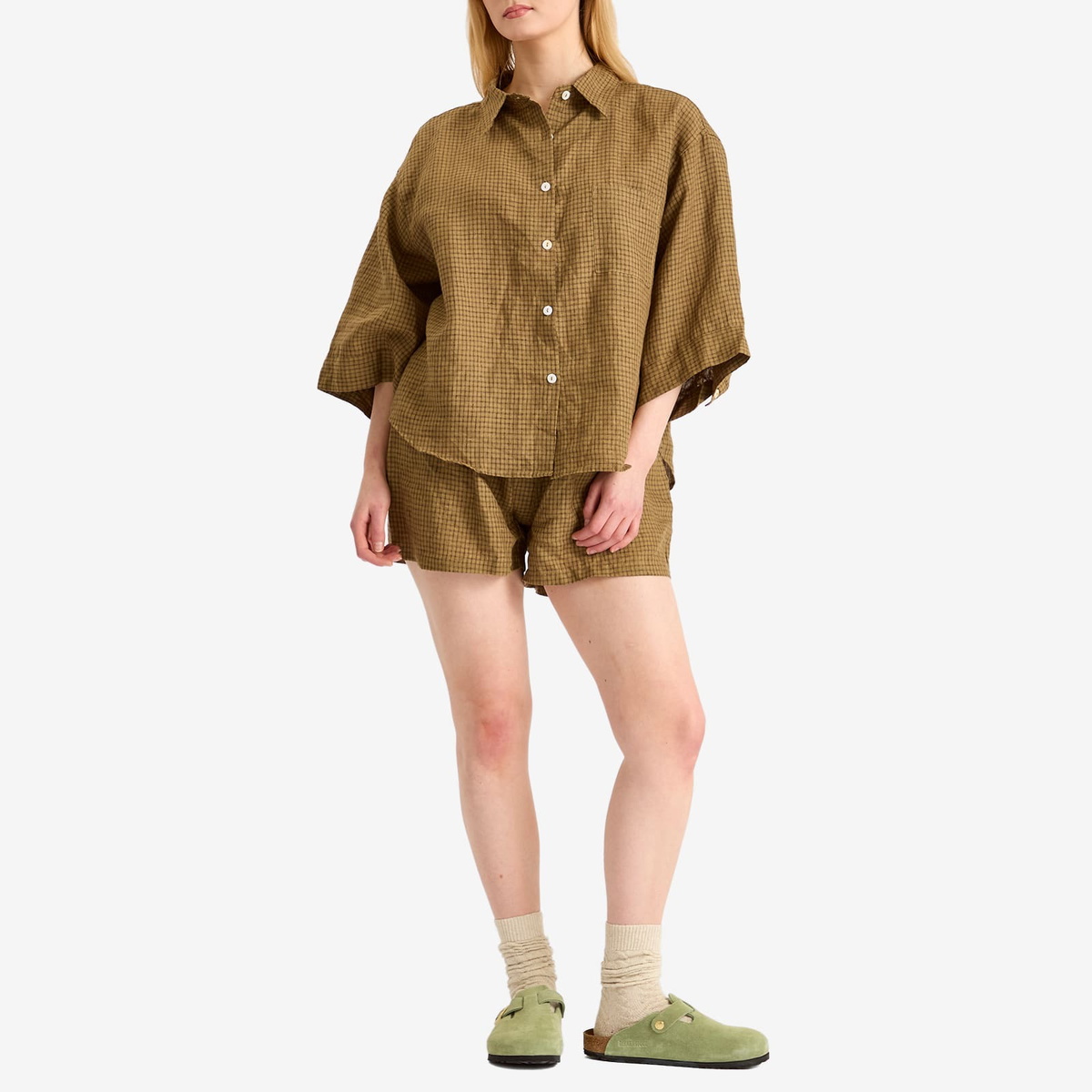 Deiji Studios Women's 03 Set in Pine Check