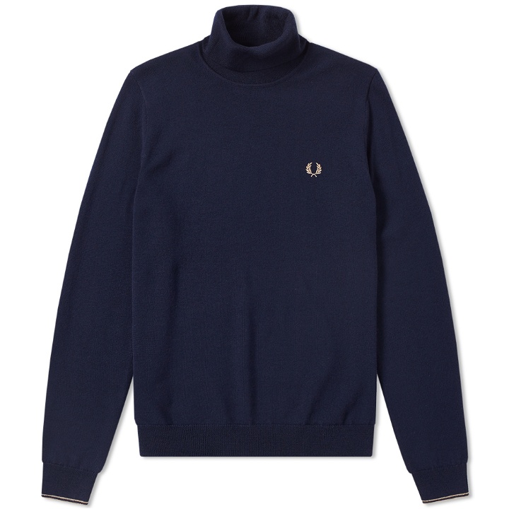 Photo: Fred Perry Classic Merino Roll Neck Knit
