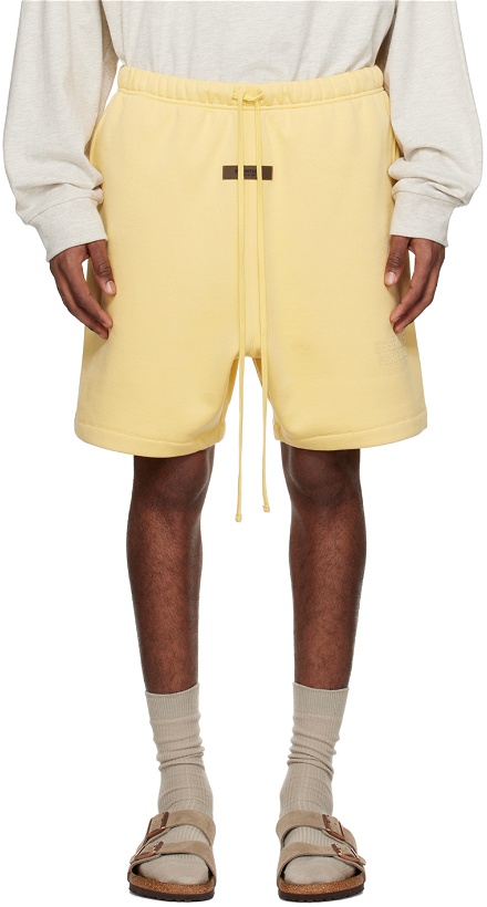 Photo: Essentials Yellow Drawstring Shorts