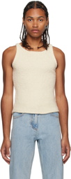 LOW CLASSIC Off-White Scoop Neck Tank Top
