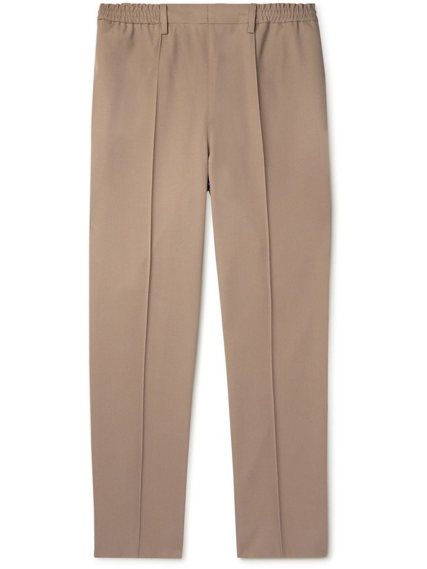 Photo: AMI PARIS - Straight-Leg Recycled Gabardine Trousers - Brown