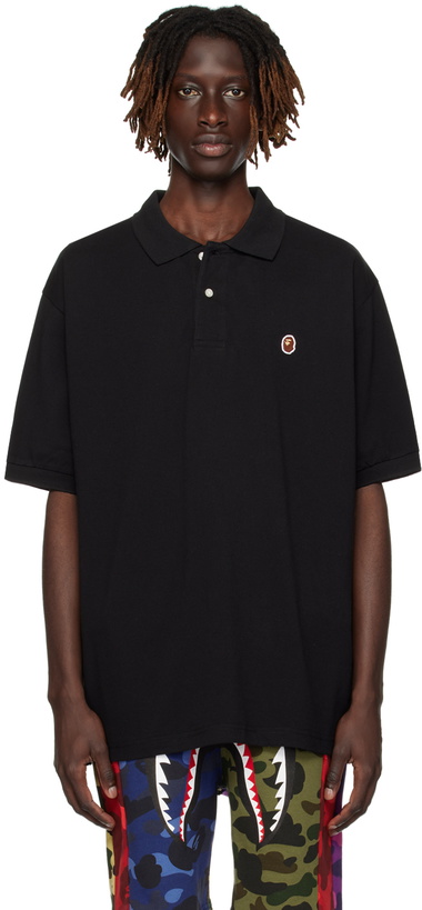 Photo: BAPE Black Ape Head One Point Polo