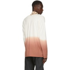 Marine Serre Off-White and Orange Dip-Dye Long Sleeve T-Shirt