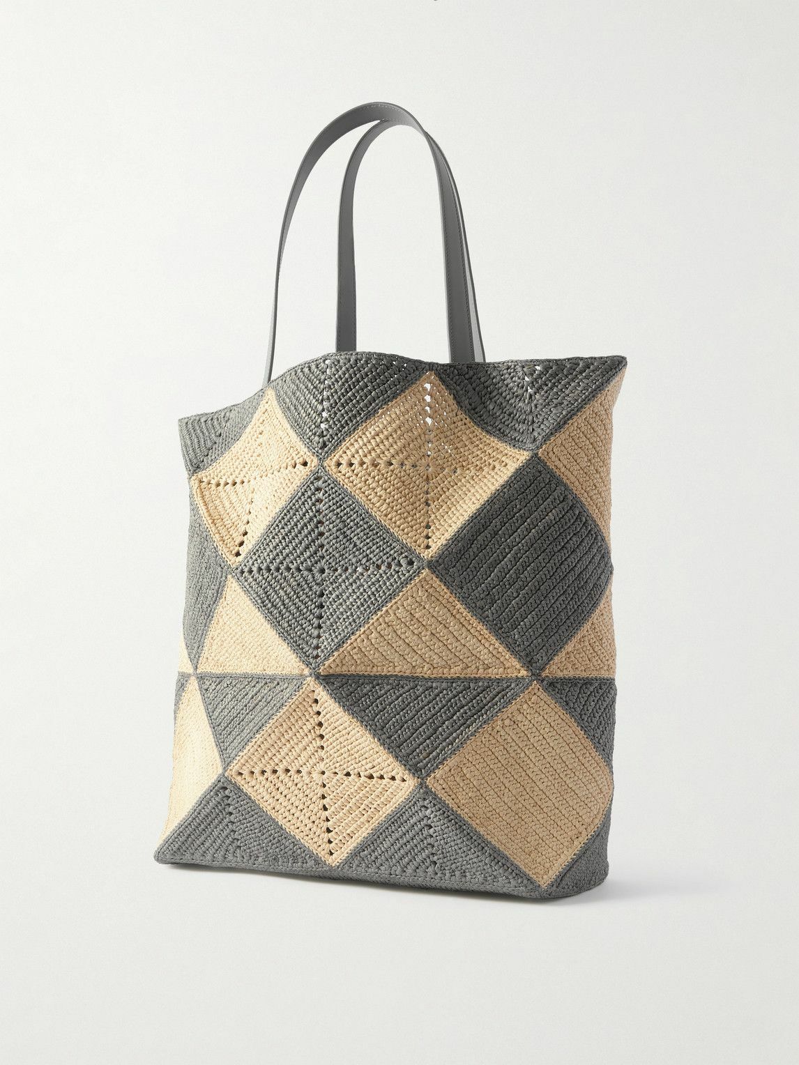【Loewe Paula's Ibiza】「パズルフォールドXL」トートバッグ Paula's Ibiza Puzzle Fold XXL tote bag in beige - Loewe