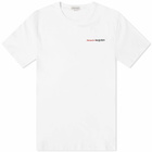 Alexander McQueen Men's Embroidered Logo T-Shirt in White