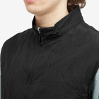 Auralee Men's Wool Poplin Vest in Black