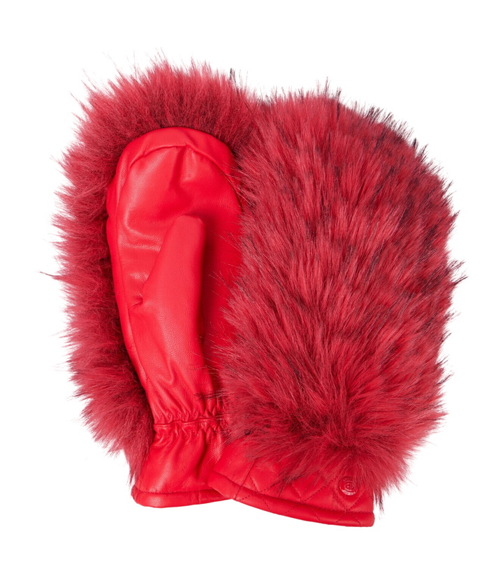 Photo: Goldbergh Hill faux fur-trimmed leather ski mittens