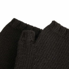 MHL by Margaret Howell Men's Chunky Fingerless Gloves in Dark Brown 