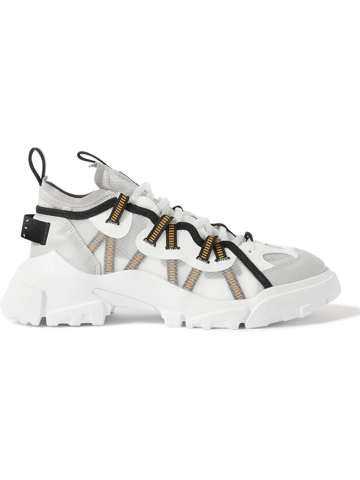 Photo: MCQ - Breathe BR-7 Orbyt Descender Leather-Trimmed Ripstop Sneakers - White