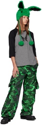 Anna Sui SSENSE Exclusive Green Camouflage Cargo Pants