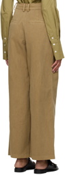 Staud Khaki Luisa Trousers