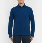 Loro Piana - Cotton-Piqué Polo Shirt - Men - Navy