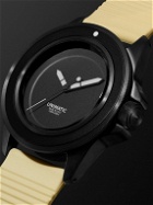 UNIMATIC - Model One Double Cream Limited Edition Automatic 40mm Blackened Stainless Steel and TPU Watch, Ref. No. U1S-MN