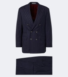 Brunello Cucinelli Chalk stripe virgin wool suit