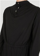 Long Sleeved Drawstring Top in Black