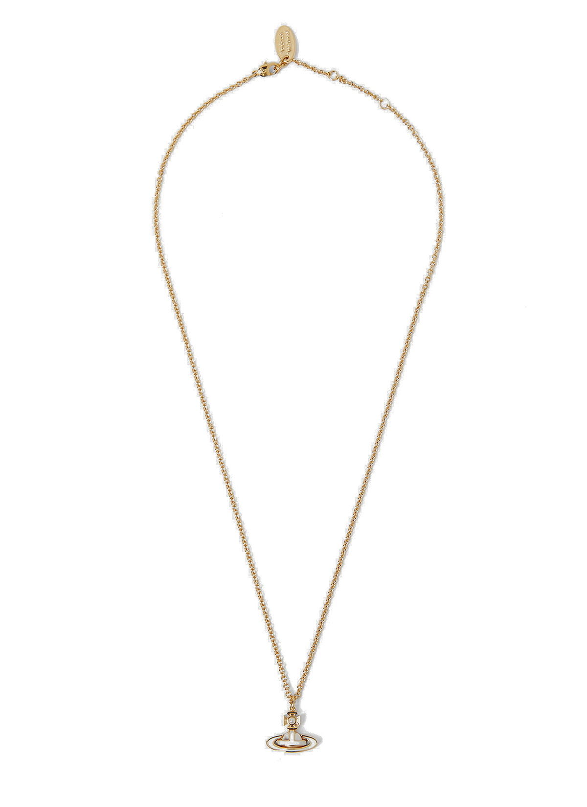 Simonetta Bas Relief Pendant Necklace in Gold Vivienne Westwood