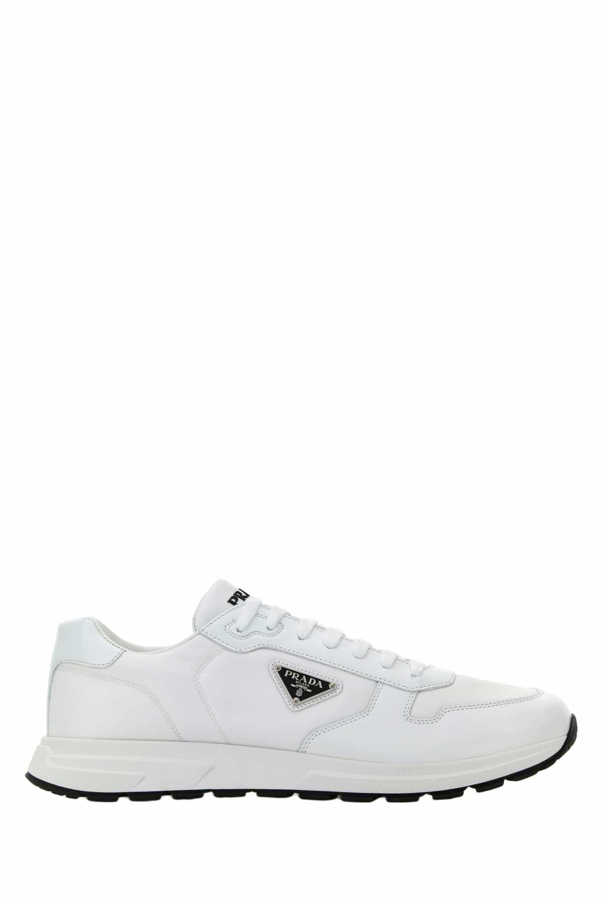 スニーカー PRADA SNEAKERS IVORY IN NAPPA Ivory Nappa leather sneakers | PRADA