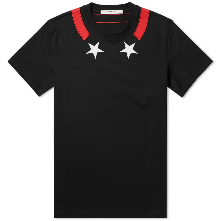 Photo: Givenchy Cuban Tape Star Collar Tee